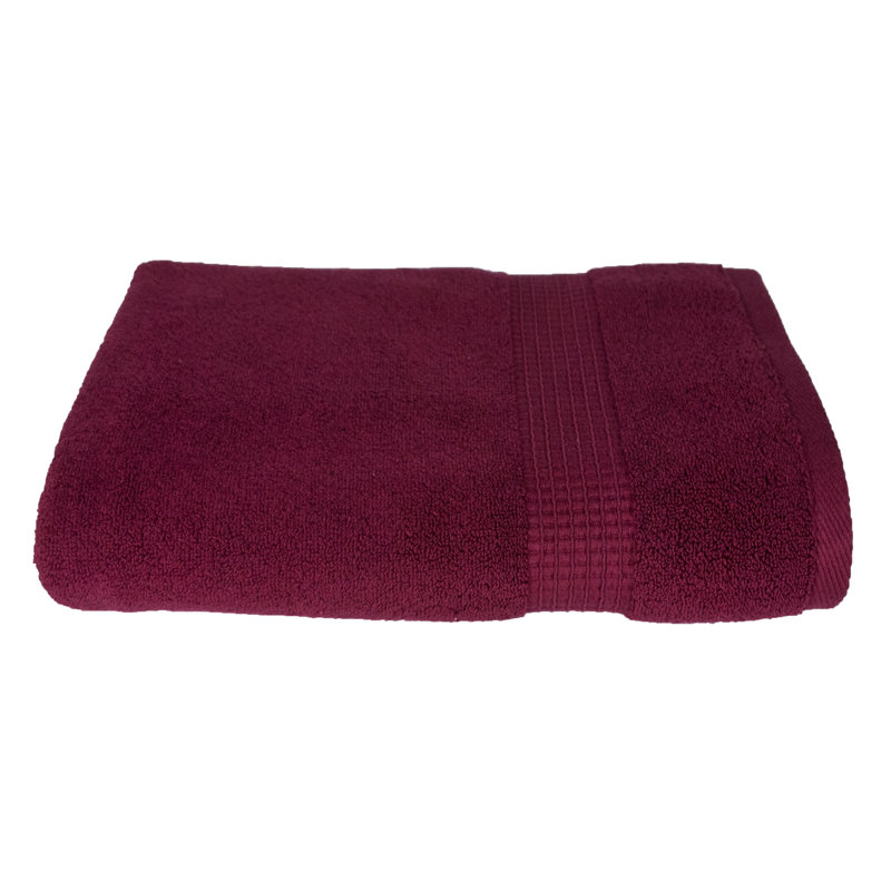 Ensemble de serviettes 100% coton 5 pièces Davidson, Rouge pourpre