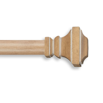 Cambria Designer Series Farmhouse Homestead Square 1 1/8 Inch Dia. Fixed Length Rod Set