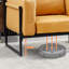 Khrishna 1 Seater Faux Leather Sofa-2037567616