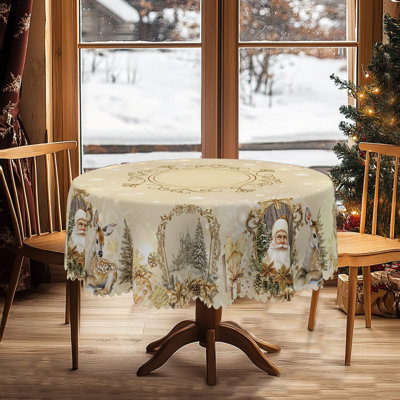 Nappe lavable en polyester de Noël