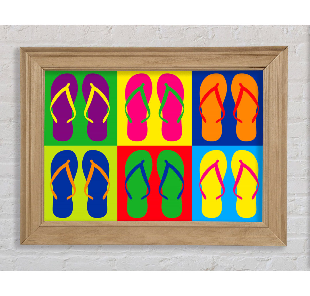 Pop Art Flip Flops - Druck