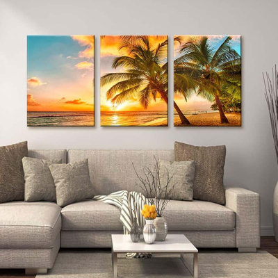 3 Piece Wrapped Canvas Wall Art