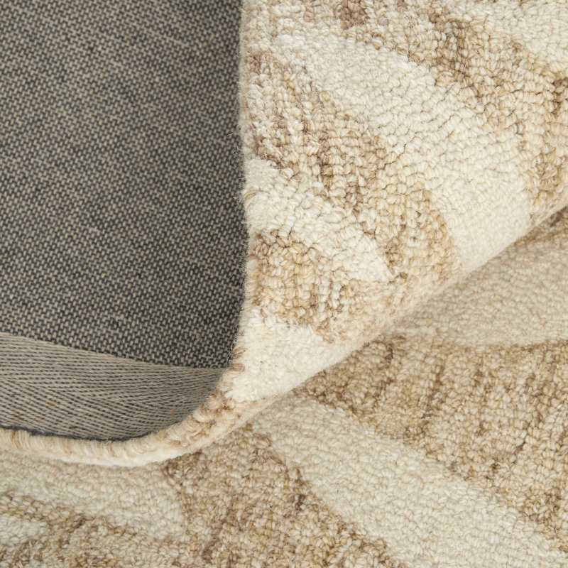 Wallace Modern Floral & Botanical Tan Area Rug, Rectangle 8' x 10'