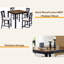 Ensemble de table de salle à manger 5 pièces à hauteur de comptoir avec 4 chaises, ensemble de table à manger en bois classique pour 4 personnes, ensemble de table de salle à manger pour 4 personnes Timeless Farmhouse
