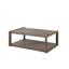Table basse Iknoor, aucun assemblage requis, finition grège fumée