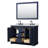 Avery 48 " W Freestanding Standard Double Vanity Bathroom Vanity With Marble Top with Mirror-50134329-80209487