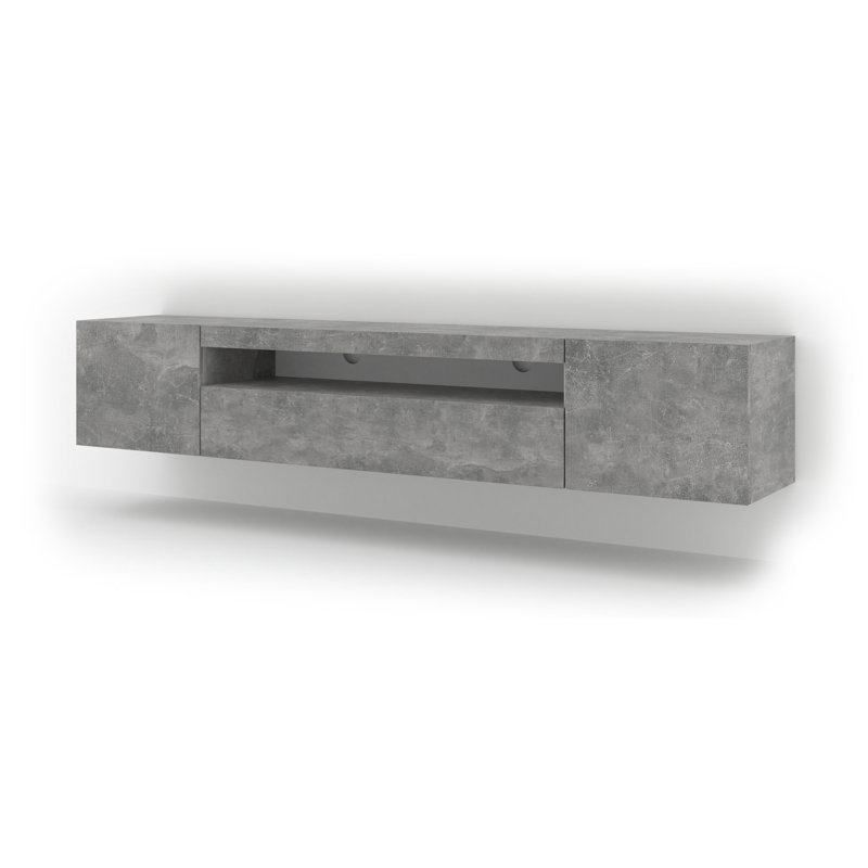 Carty TV Stand, Concrete