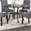 Table de salle à manger ronde en bois naturel 1pc