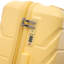 20 po / 24 po / 28 po 3 pièces / ensemble en valise à roulettes ABS, couleur assortie, avec serrure à combinaison (jaune)