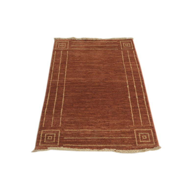 Tapis rouge rouille 3 x 4 Perkins