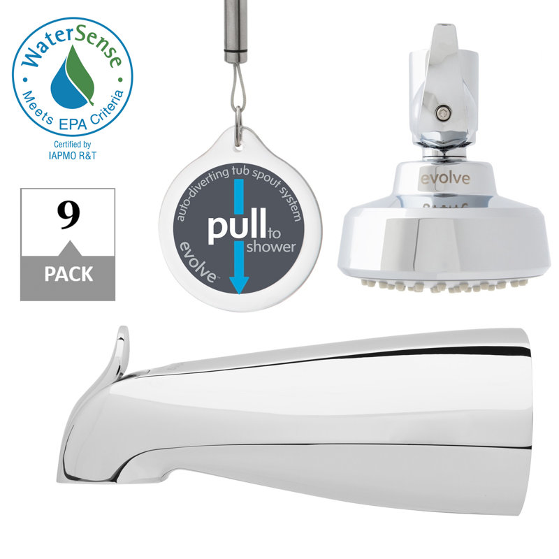 Chrome Wall Mounted Multi-head Shower System with Handheld