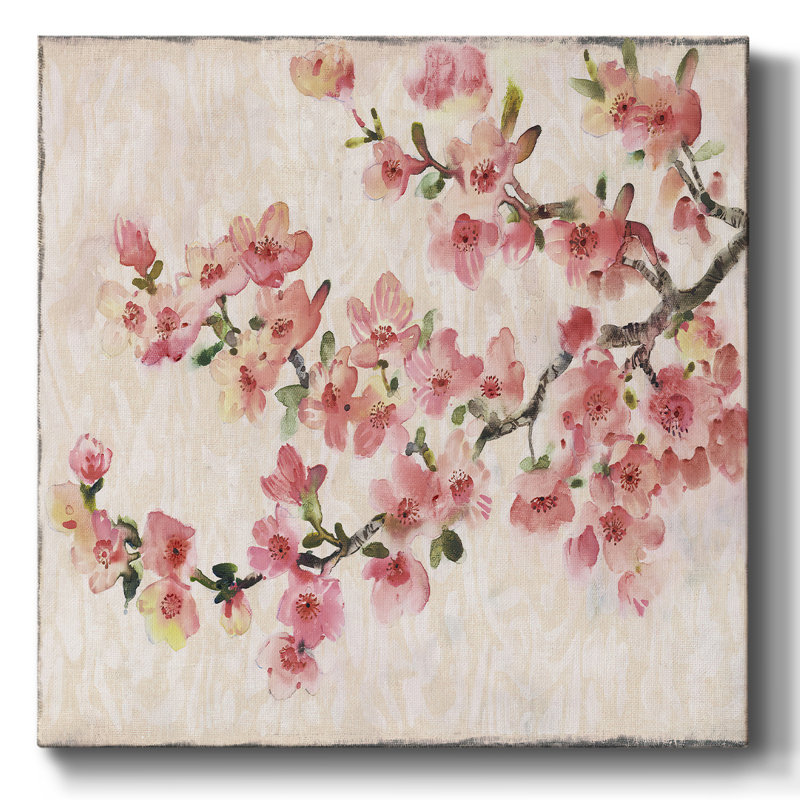 Composition de cerisier en fleurs II, H 40 po x l 40 po