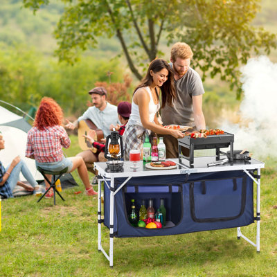 Station de cuisson pliante en aluminium 3