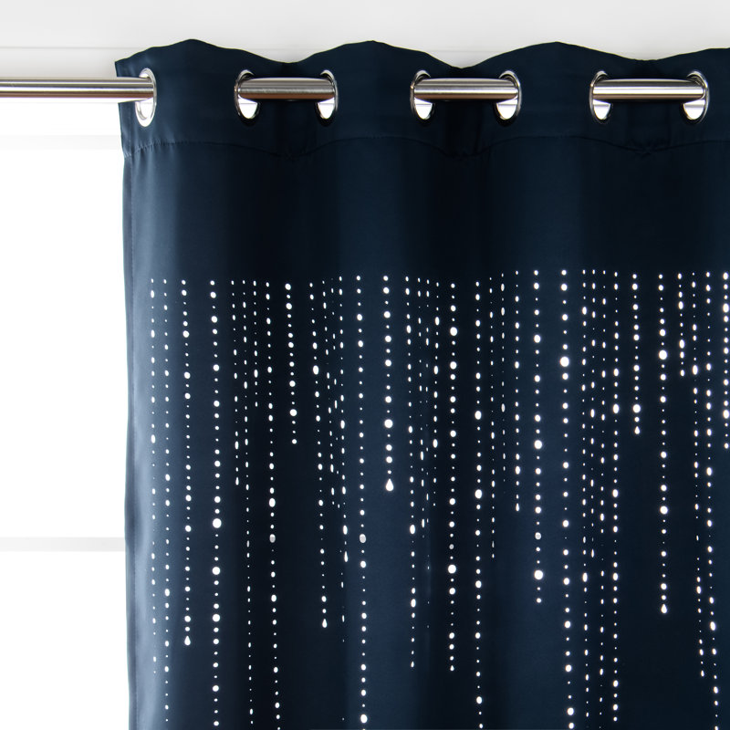 Rideau en polyester, Bleu marine