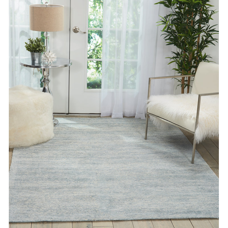 Tapis gris touffeté à la main Zendejas, Rectangle 8 pi x 10 pi 6 po