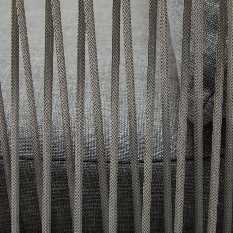 Chaise de patio en aluminium pour l'extérieur, Gris, Gris