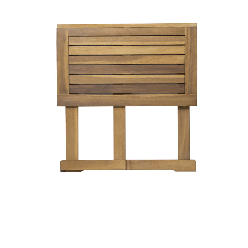 Pritzker 2 - Person Acacia Wood Patio Dining Set with Rectangular Table