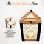 Lanterne en bois d'automne 17,5 po H