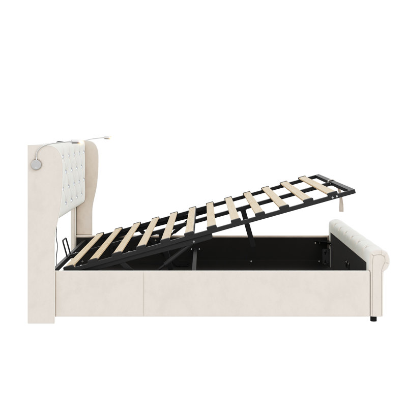 Upholstered Ottoman Storage Bed