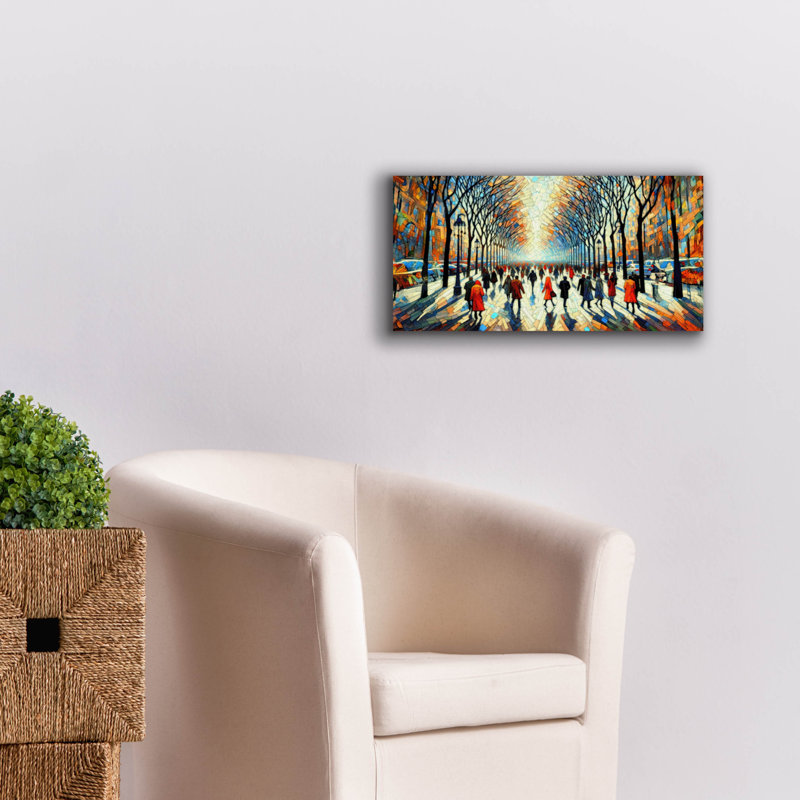  «Rush Through The Park» par Rich Monet, art mural sur toile, 24 po x 12 po