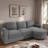 Modern L-shaped Sectional Sofa With Curved Chaise Lounge, Usb Ports And Side Storage Pockets-1920560788
