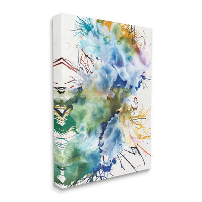 "Chaotic Abstract Rainbow Shapes", art mural par Jodi Fuchs