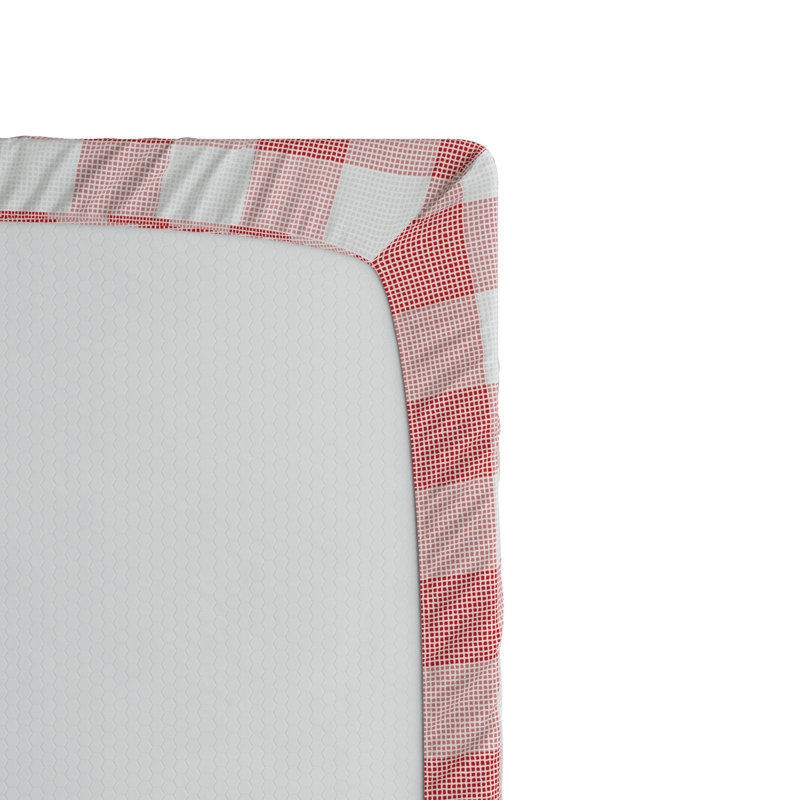 Twin Blue and Brown Striped Microfiber Fitted Sheet