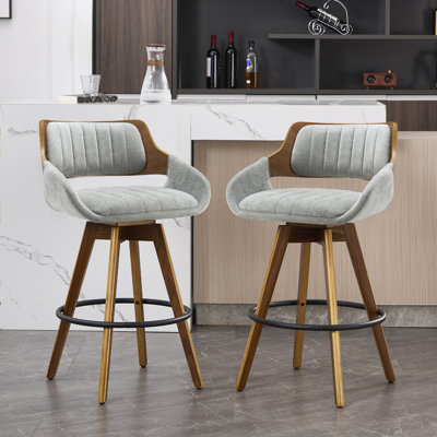 Tabouret de bar et de comptoir pivotant rembourré