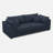Solid Wood Frame Upholstered Loveseat with Toss Pillows-192051711