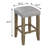 Grey And Oak Counter Height Stools (Set Of 2)