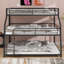 Triple Bunk Bed In Twin XL/Full XL/Queen Sizes, Equipped With Combined Ladders And Full-Length Safety Railings-1859073784