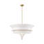 Lustre moderne 5 lumières en tissu Boho
