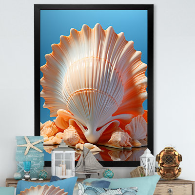Coquilles opulentes symboliques sur toile