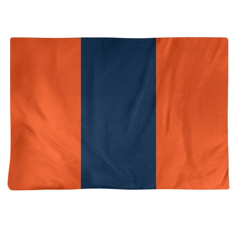 Récapitulatif en coton 18" retour football Denver, Tangerine Orange/Navy