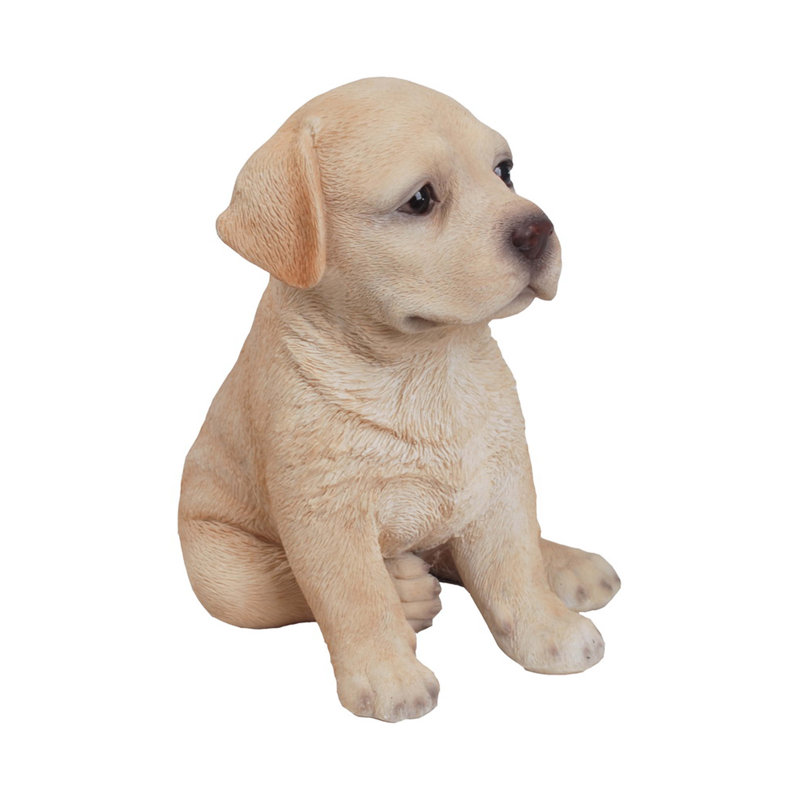Yellow Labrador Puppy Polyresin Indoor/Outdoor Statue
