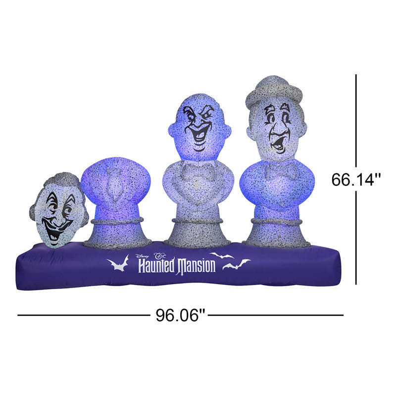 Musical Lightshow Haunted Mansion Scene Inflatable
