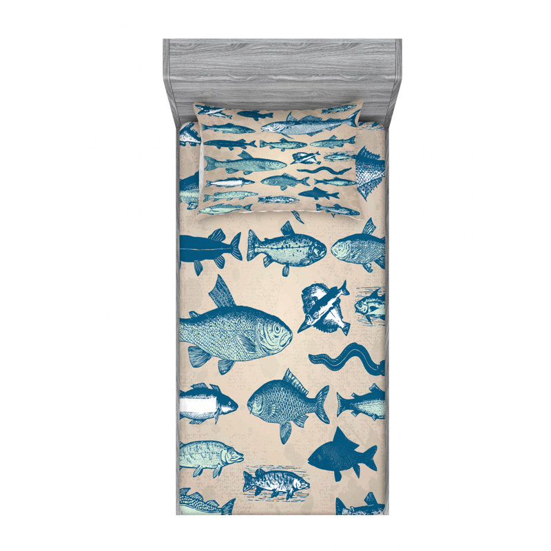 Microfiber Sheet Set, Twin XL Sheet Set with Fitted Sheet