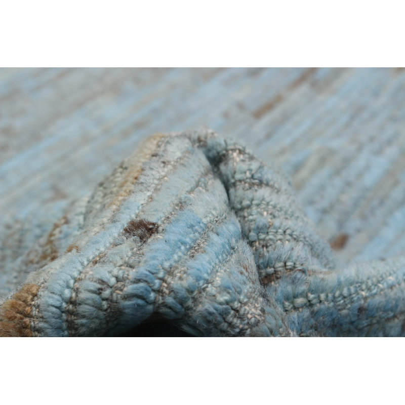 Tapis bleu Finest Peshawar Ziegler 10 pi 7 po x 12 pi 4 po