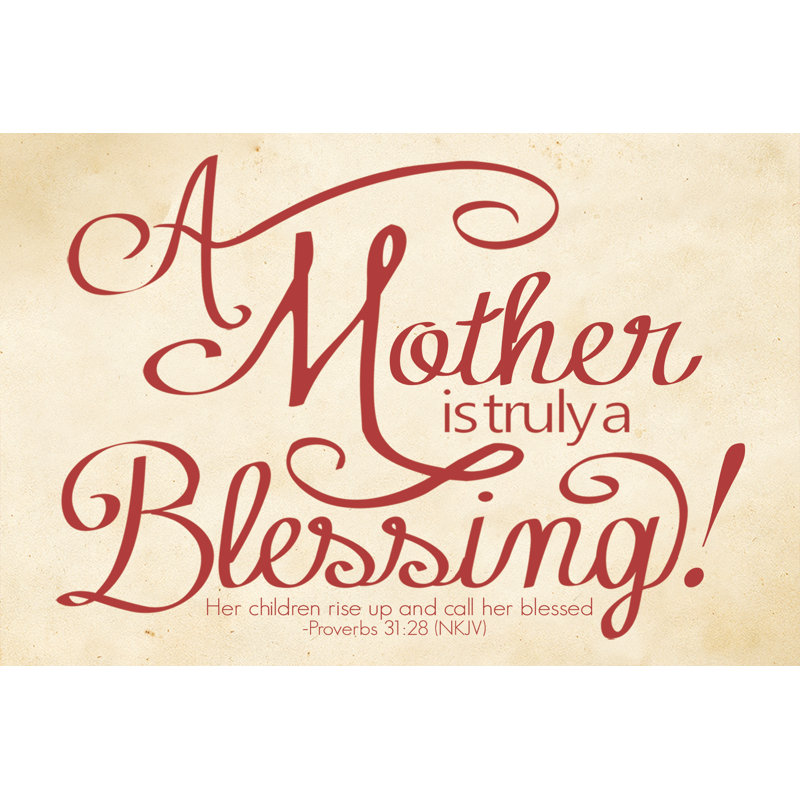 Mother Blessing - Wrapped Canvas Print, 51cm H x 76cm W x 3.8cm D