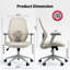Ergonomic Swivel Mid-Back Packston Chair with Adjustable Lumbar Support and Tilt Function-1704941095