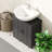 Bathroom Sink Cabinet – Double-door Storage Cabinet, Anti-tipping Hardware, Ideal For Bathroom Toiletries Storage