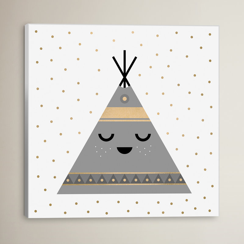 Art sur toile Aherin Little Teepee, H 18 po x l 18 po x P 1,5 po