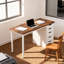 Bureau de maison de campagne moderne 47 po avec structure en métal robuste, mobilier haut de gamme haut de gamme-121400926