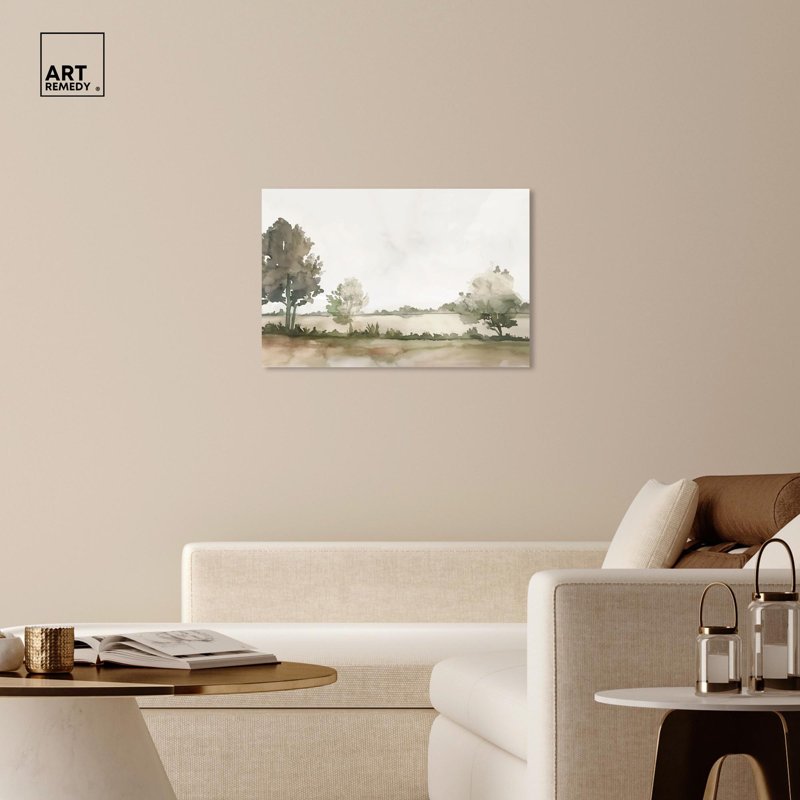 «Lawnside Escape», toile rustique par Art Remedy, Toile tendue, H 24 po x l 36 po