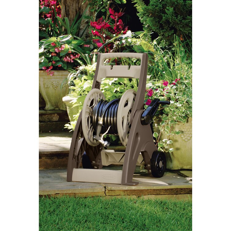 Water Hose Holder - Easy-to-Install Garden Hose Storage Metal Rack with  Stake - Outdoor Hose Reel