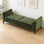 Banc rembourré vert olive