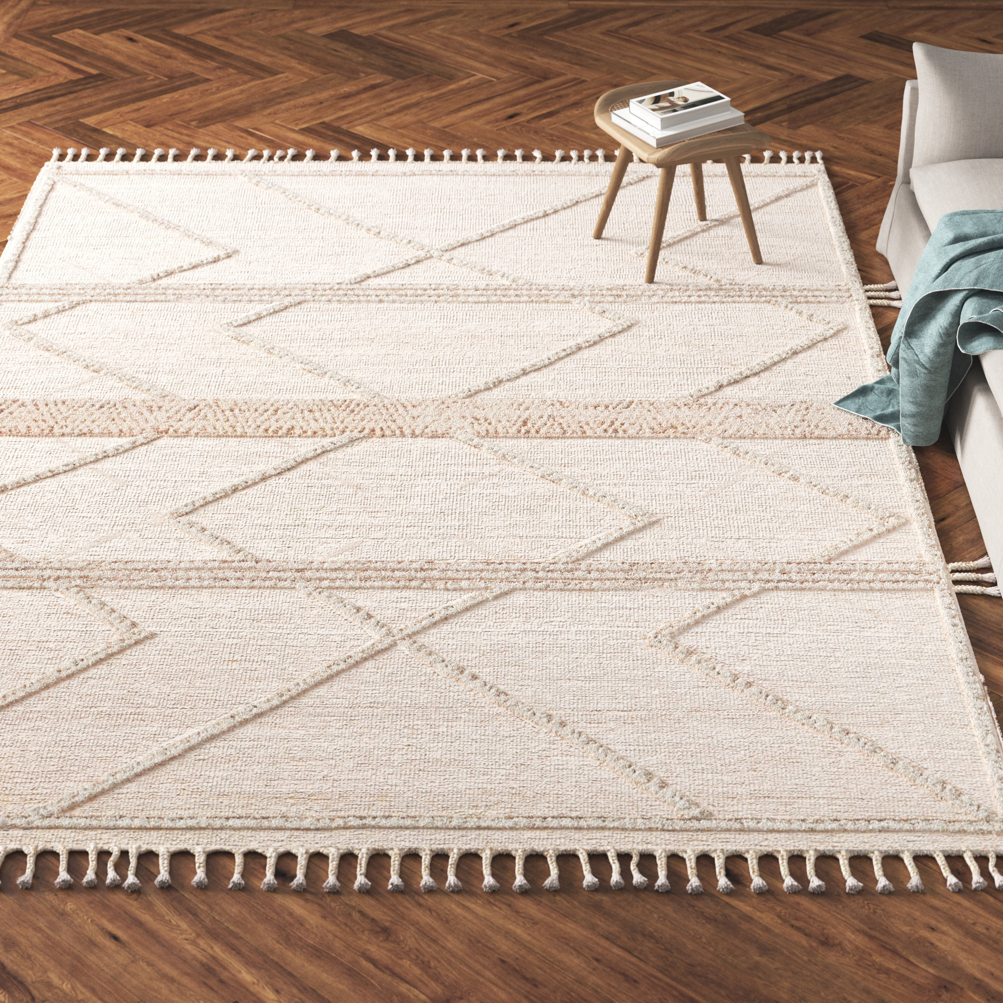 Hanna Handmade Rug, Rectangle 9'6" x 13'6"