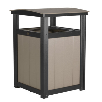 Gennadius Solid Wood Kitchen Trash Can