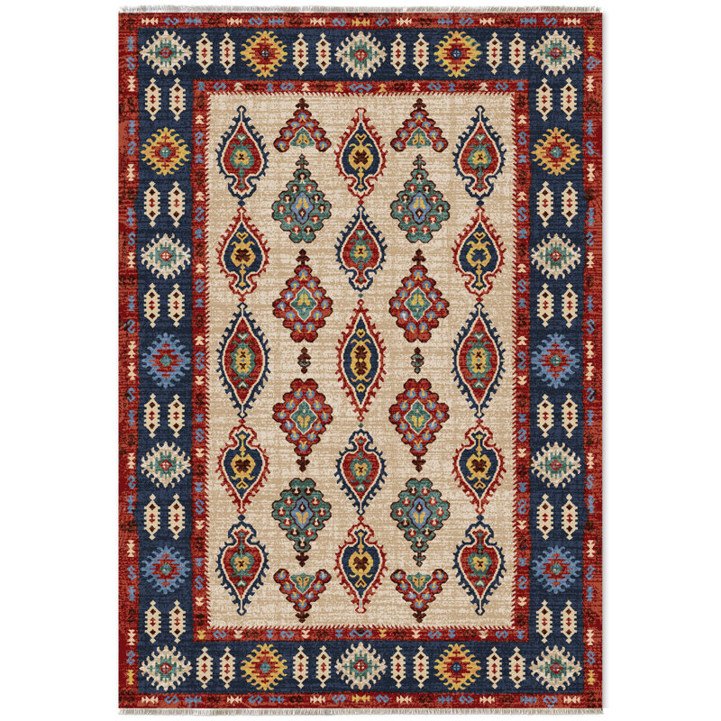 Tapis Zyir avec envers antidérapant, Rectangle 2 pi 8 po x 5 pi
