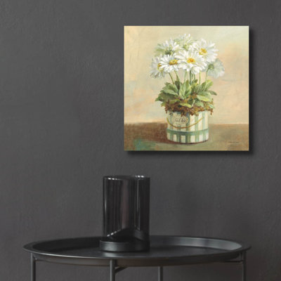 «Tres Chic Daisies» par Danhui Nai, art mural en verre acrylique
